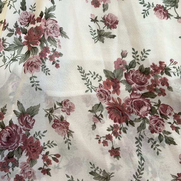 NO BRAND Women’s One Shoulder Ruffled Chiffon Maxi Floral Dress Size Small EUC - Picture 4 of 12